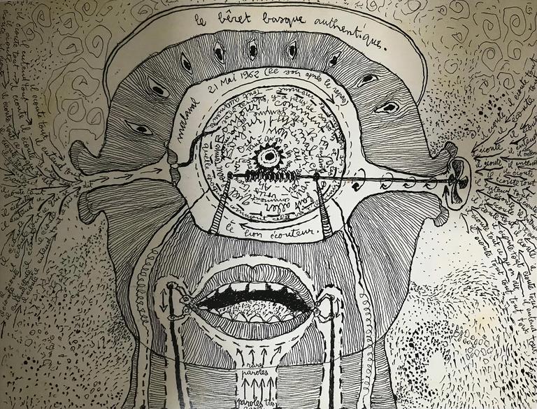Catalogue raisonné, Robert Malaval, Le Bon écouteur (Béret basque authentique) - 1962