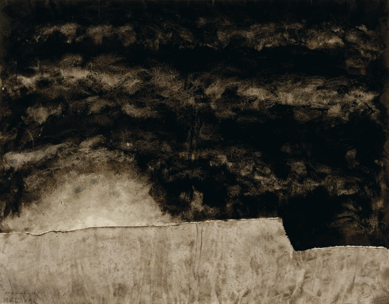 Catalogue raisonné, Robert Malaval, Paysage à deux couleurs - 1959