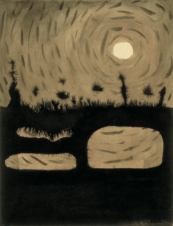 Catalogue raisonné, Robert Malaval, Paysage en coupe - 1958