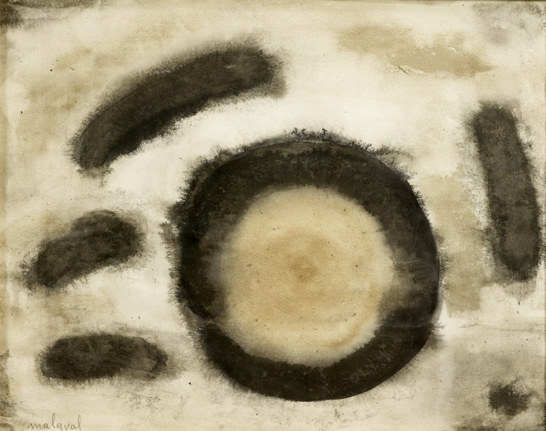 Catalogue raisonné, Robert Malaval, Sans titre, cercle - 1958