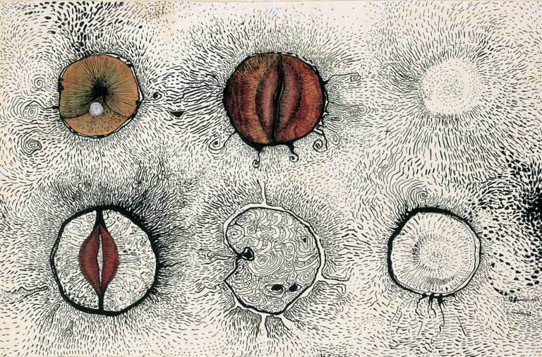 Catalogue raisonné, Robert Malaval, Sans titre, lèvres - 1962