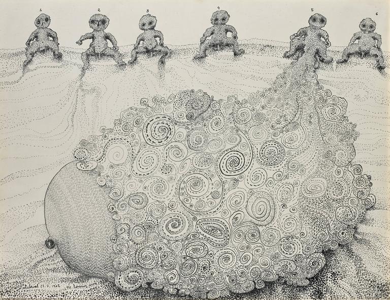 Catalogue raisonné, Robert Malaval, Six Hommes assis