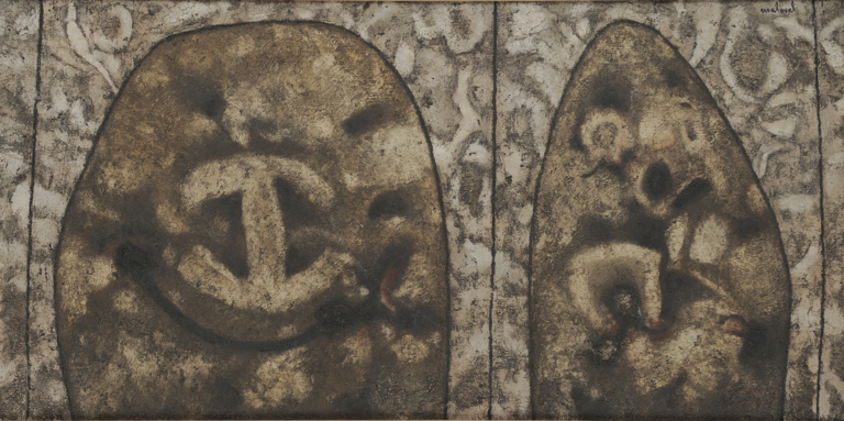 Catalogue raisonné, Robert Malaval, Tableau à deux coups - 1960
