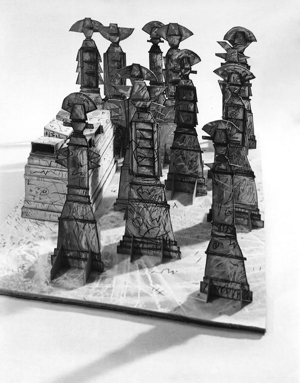 Catalogue raisonné, Henri Foucault, Maquette 13 sculptures - 1986
