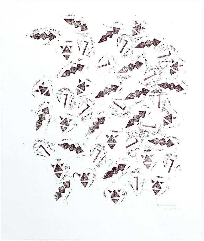 Catalogue raisonné, Henri Foucault, Monotype du 26/10/87 - 2