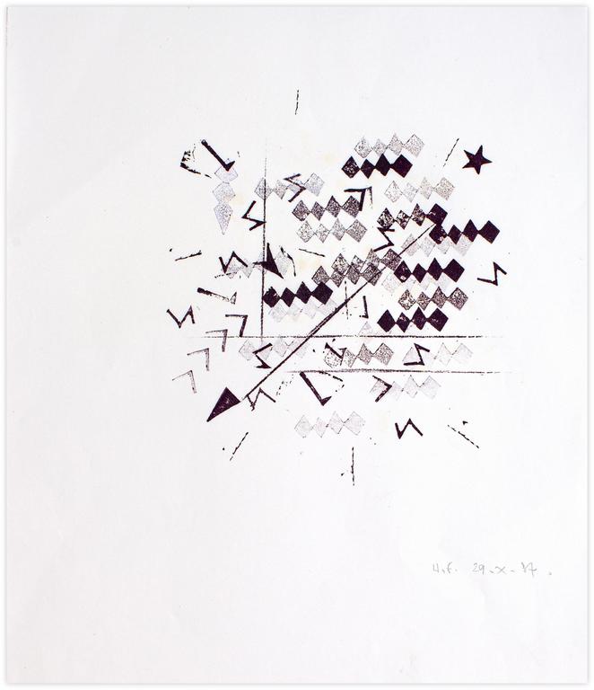 Catalogue raisonné, Henri Foucault, Monotype du 29/10/87 - 5 - 1987