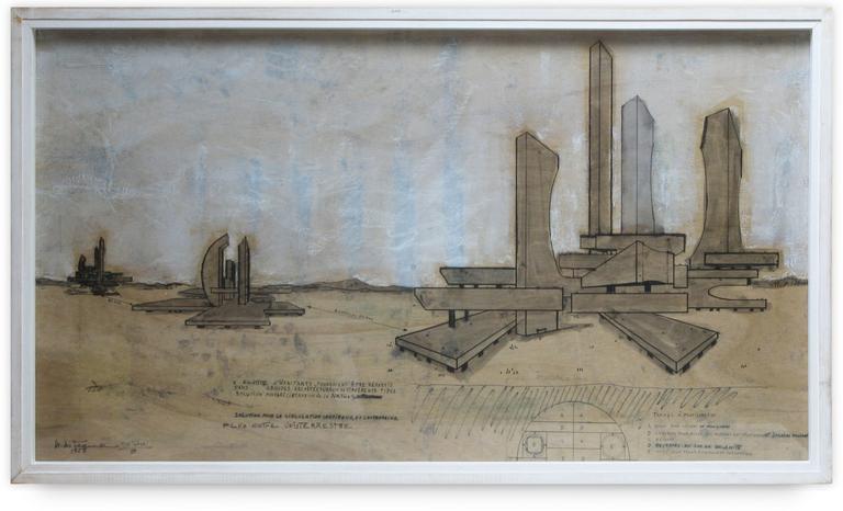 Catalogue raisonné, Francesco Marino di Teana, ARCHITECTURE DU FUTUR “Arquitectura del Futuro“ — 1958
