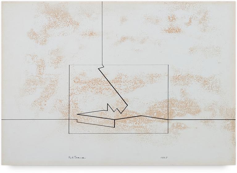 Catalogue raisonné, Francesco Marino di Teana, Fusion Matière Espace n°5 Encre de chine — 1975