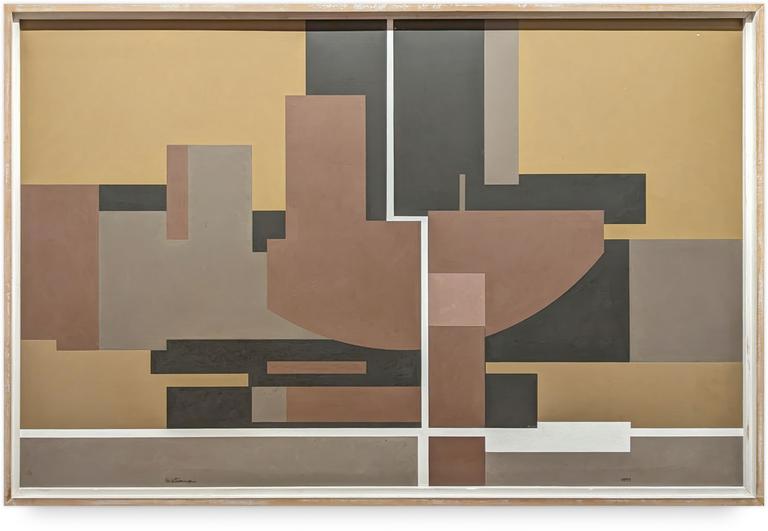 Catalogue raisonné, Francesco Marino di Teana, Hommage à Filippo Brunelleschi Grand tableau — 1991