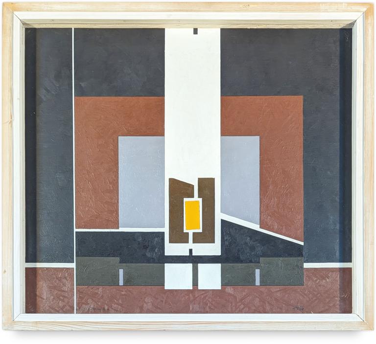 Catalogue raisonné, Francesco Marino di Teana, Hommage à Parménide Grand Tableau, La puerta de la metafisica Homenaje à Parménide — 1996