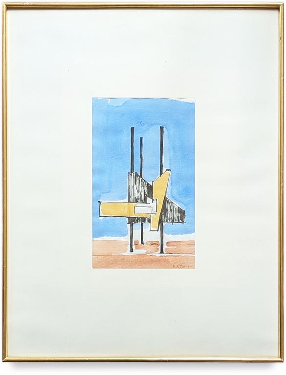 Catalogue raisonné, Francesco Marino di Teana, Action constante aquarelle, Structura Dinamica — 1967