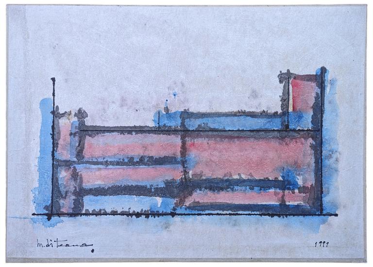 Catalogue raisonné, Francesco Marino di Teana, Desnudo acostado n° 12/13 — 1991