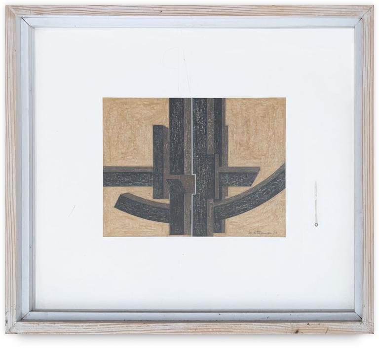 Catalogue raisonné, Francesco Marino di Teana, Hommage aux Etats Unis du Monde Encre de Chine Aquarelle — 1984