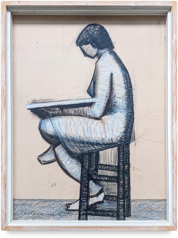 Catalogue raisonné, Francesco Marino di Teana, La lectura (Huguette dessinant) — 1977