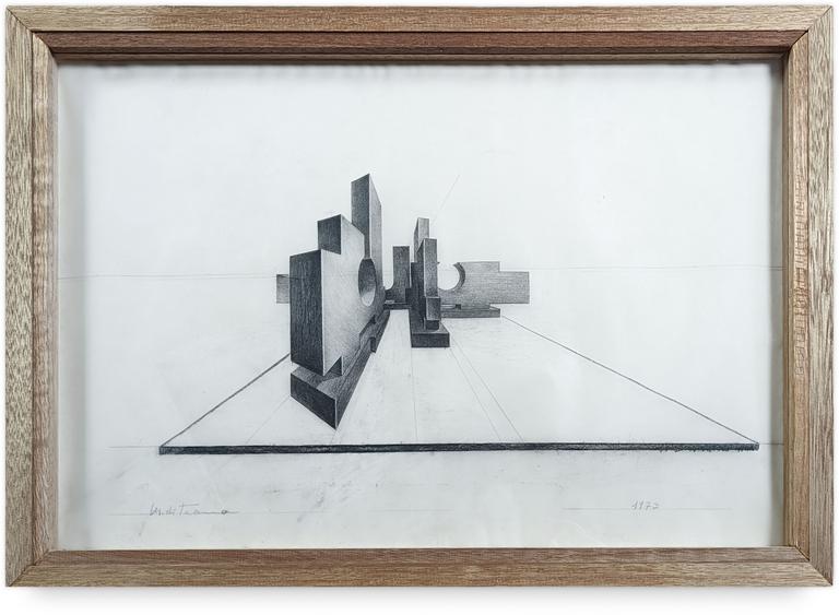 Catalogue raisonné, Francesco Marino di Teana, Perspective Architecture développable — 1973