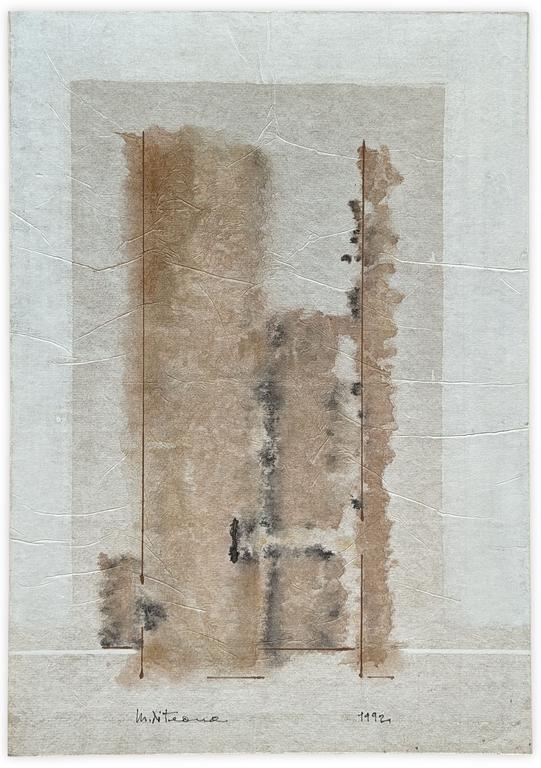 Catalogue raisonné, Francesco Marino di Teana, STRUCTURA 9/13 IX Série encre de chine & aquarelle — 1992