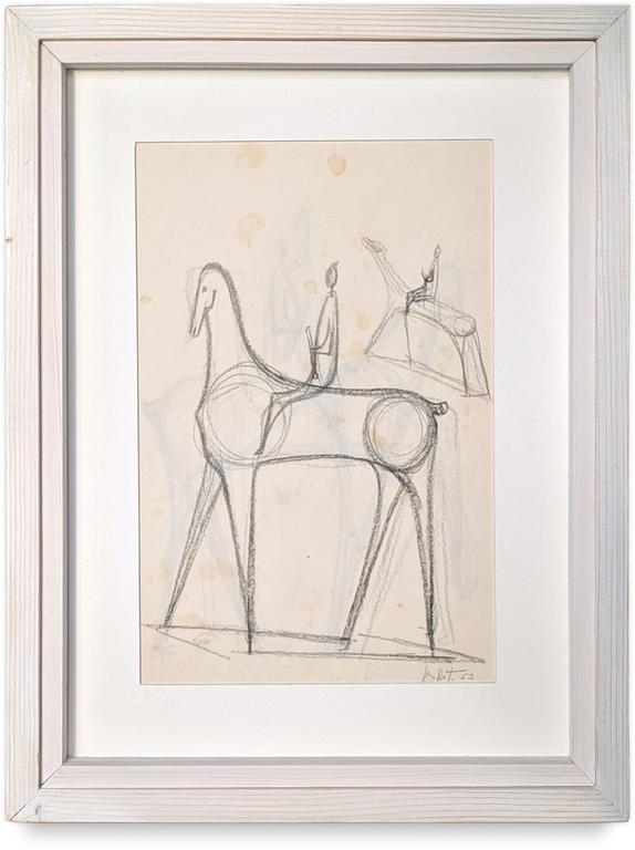 Catalogue raisonné, Francesco Marino di Teana, Cavalier dessin 1953 — 1953
