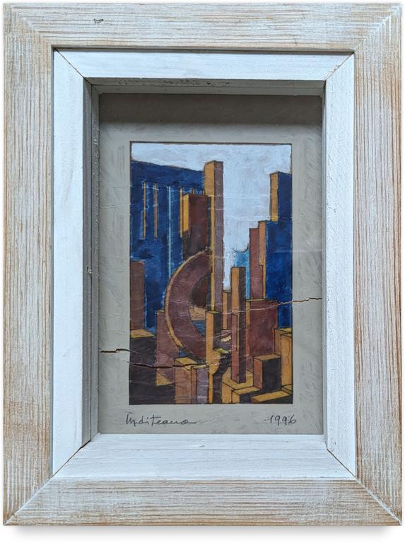 Catalogue raisonné, Francesco Marino di Teana, Crépuscule sur la cité maquette — 1996
