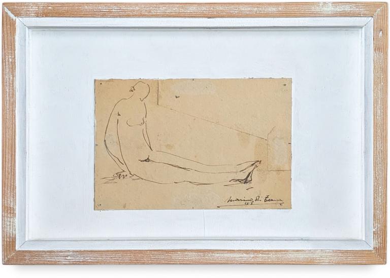 Catalogue raisonné, Francesco Marino di Teana, Desnudo 1948 N° 1 à la plume — 1948