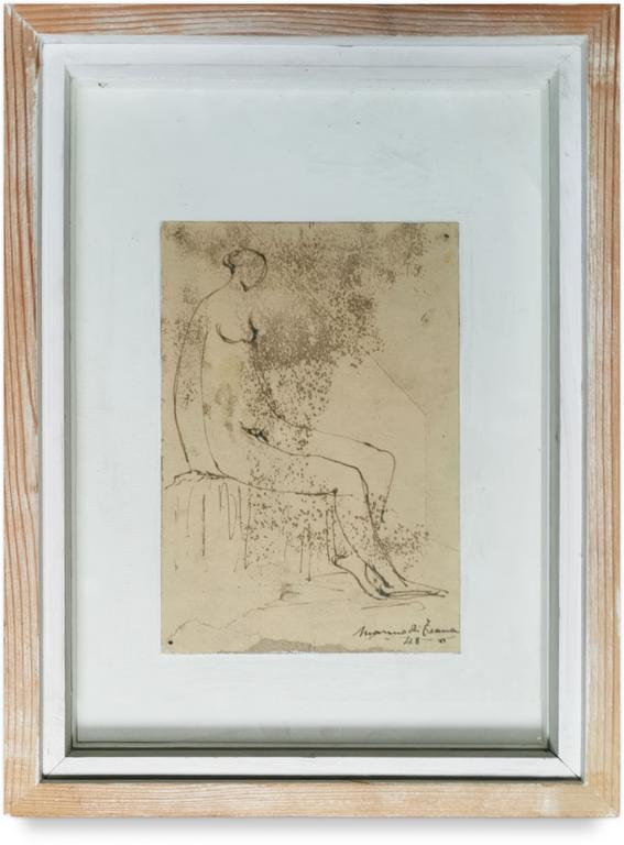 Catalogue raisonné, Francesco Marino di Teana, Desnudo 1948 n° 2 à la plume — 1948