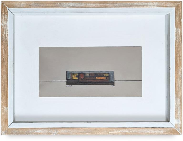 Catalogue raisonné, Francesco Marino di Teana, Desnudo Acostado pastel olio Maquette — 1983
