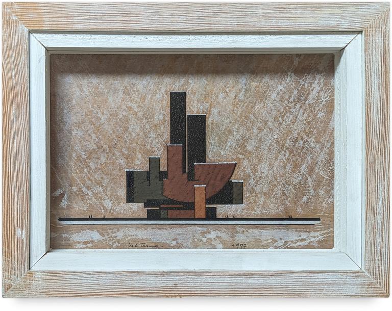 Catalogue raisonné, Francesco Marino di Teana, Hommage à Filippo Brunelleschi, Série de travaux préparatoires 4/7 — 1987