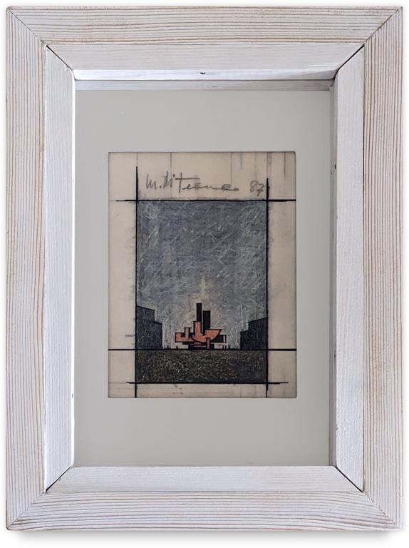 Catalogue raisonné, Francesco Marino di Teana, Hommage à Filippo Brunelleschi, Série de travaux préparatoires 7/7 Millon — 1987