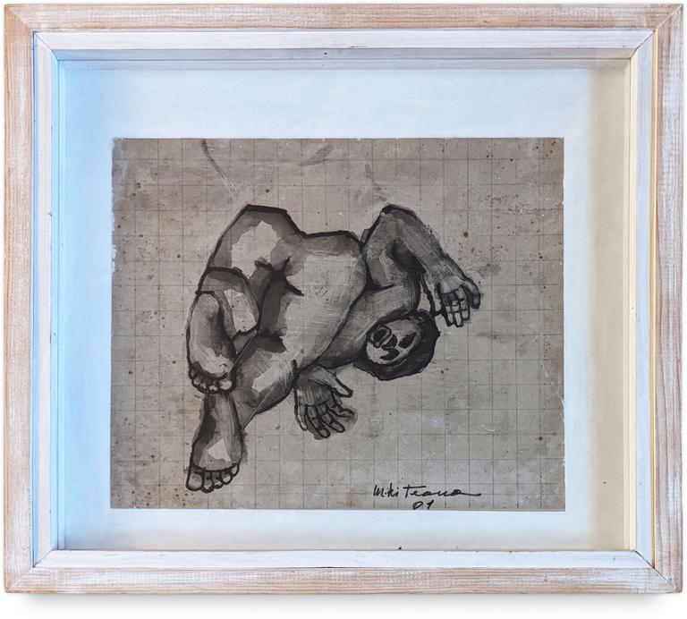 Catalogue raisonné, Francesco Marino di Teana, La chute est l’abime de l’être non sage, Dibujo Tinta china — 2001