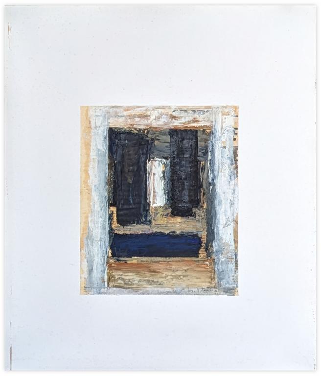 Catalogue raisonné, Francesco Marino di Teana, La puerta de l’Invisible N°1 sur papier journal — 1975