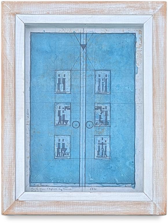 Catalogue raisonné, Francesco Marino di Teana, Maquette pour la porte de l’église de Teana — 2002