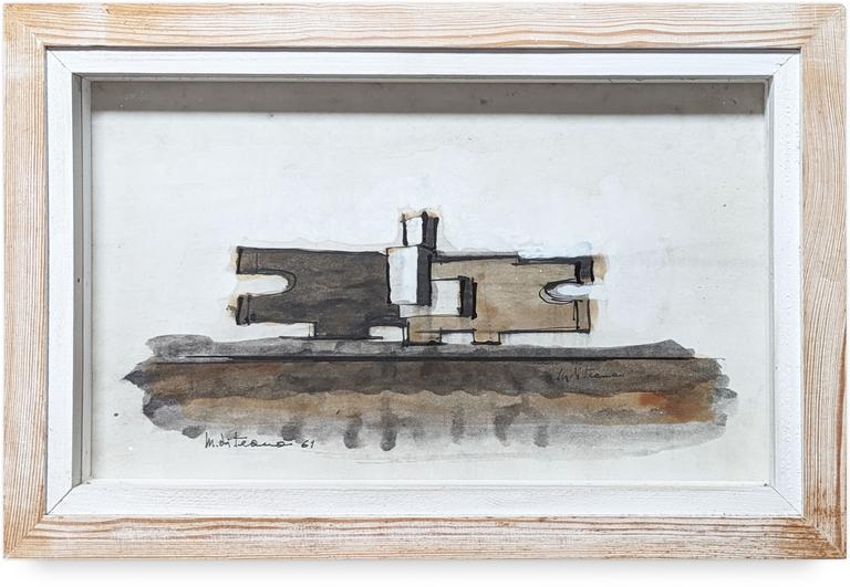 Catalogue raisonné, Francesco Marino di Teana, Parcours sans fin 2 encre de chine couleurs — 1961