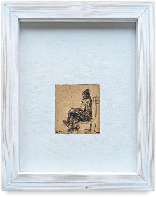 Catalogue raisonné, Francesco Marino di Teana, Personnage assis — 1981