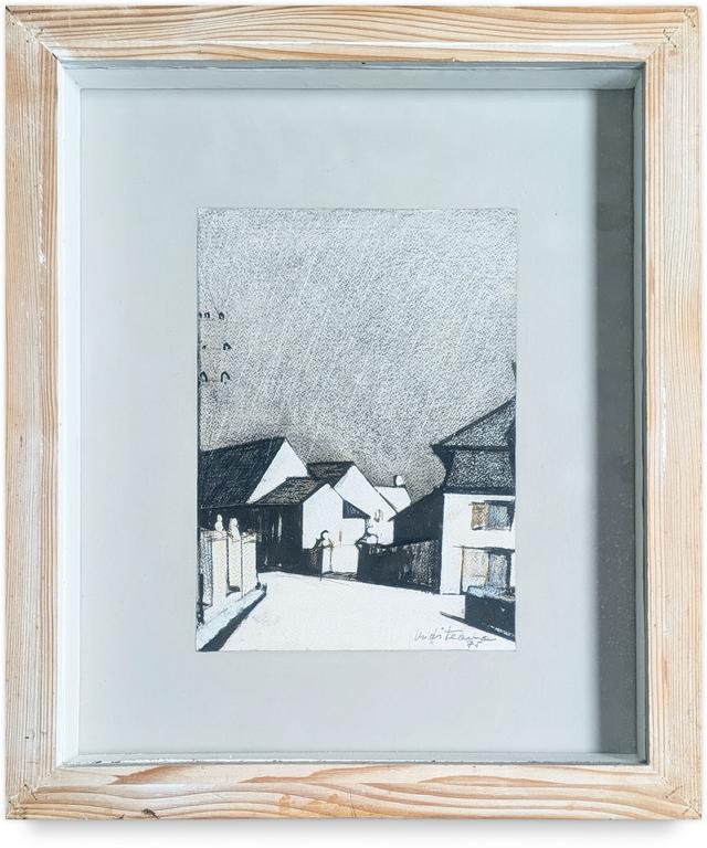 Catalogue raisonné, Francesco Marino di Teana, Pueblo de la Creuse (croquis para un cuadro — 1975
