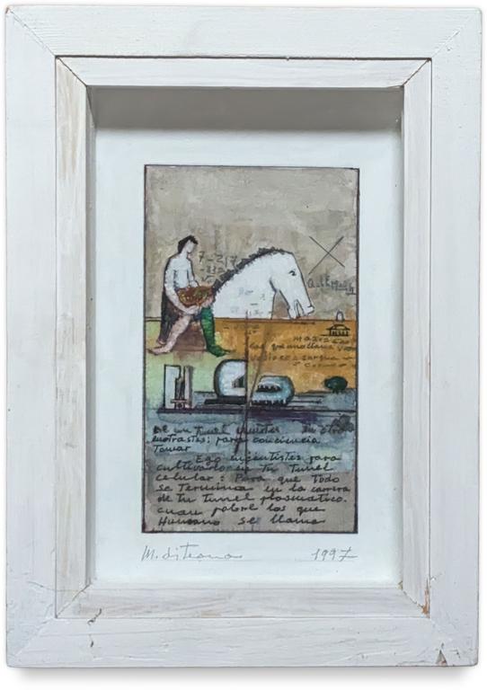 Catalogue raisonné, Francesco Marino di Teana, Tunel plasmatico Problème philosophique - Maquette couleur — 1997