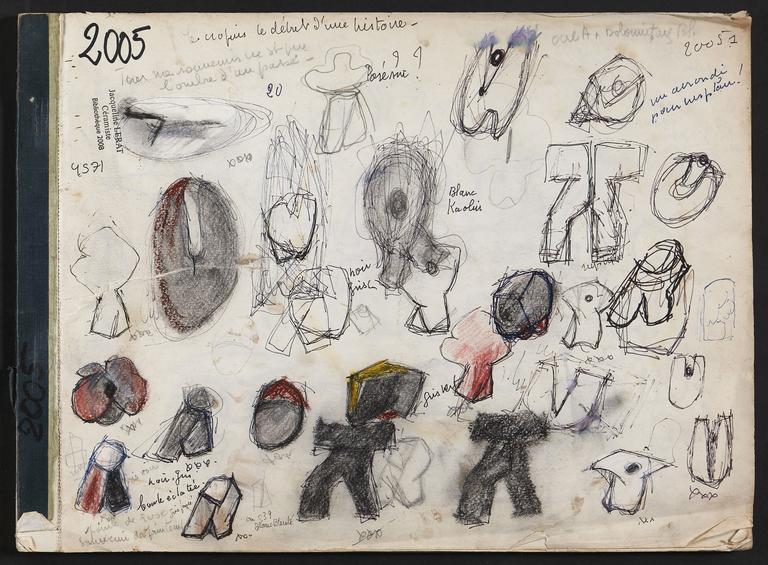 Catalogue raisonné, Jean & Jacqueline Lerat, Carnet Jacqueline Lerat 4571 — 2005