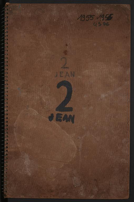 Catalogue raisonné, Jean & Jacqueline Lerat, Carnet N°2 Jean Lerat 4576 — 1955 - 1956