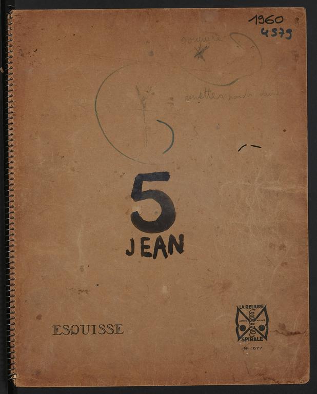 Catalogue raisonné, Jean & Jacqueline Lerat, Carnet N°5 de Jean Lerat 4579 — 1960