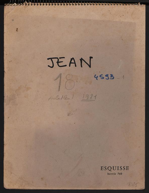 Catalogue raisonné, Jean & Jacqueline Lerat, Carnet Jean Lerat N°18 4593-1 — 1981