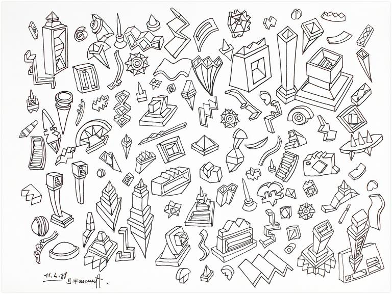 Catalogue raisonné, Henri Foucault, Projets 1 - 1988