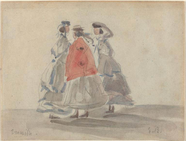 Catalogue raisonné, Eugène Boudin, Trois femmes à Trouville
