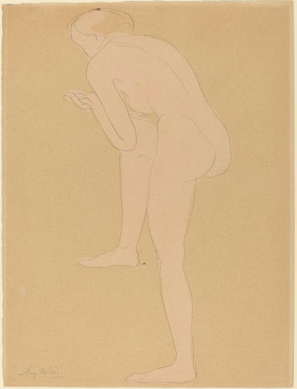 Catalogue raisonné, Auguste Rodin, Femme courbée vers l'avant avec genou droit soulevé