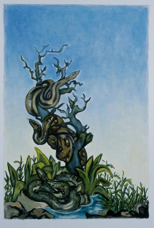 Catalogue raisonné, Brigitte Moreau Serre, Serpent autour de l'arbre