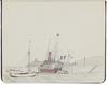 Carnet de dessins, 70 images de bateaux, 1915