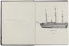 Carnet de dessins, navires de guerre, 1915 page 2