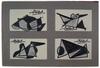 1) compo 2) oiseau 3) oiseau 4) compo formes, feutre