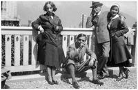 Photo Daria avec son mari, son père et une cousine en vacances