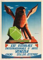 Affiche de la Biennale de Venise, 1 juin au 30 septembre 1938