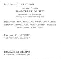 Bronzes et Dessins Galerie Sculptures, Paris-2 1984