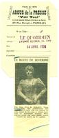 Buste de Séverine (coupure de journal 1936 )