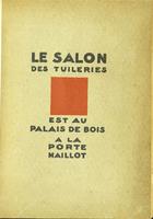 Catalogue Salon des Tuileries 1926 Couverture
